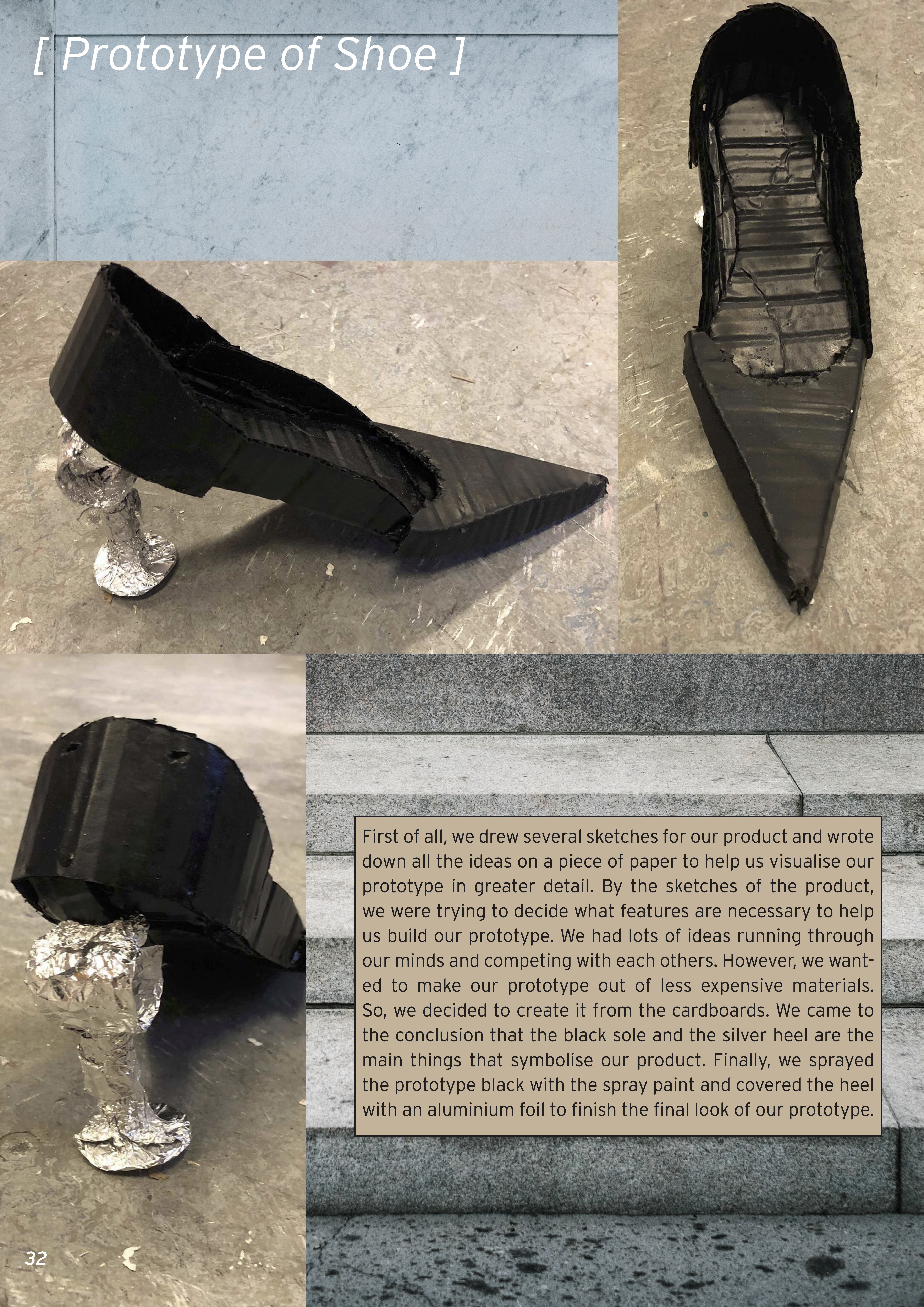 prototype of shoe